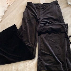 Hm wide leg velvet pants